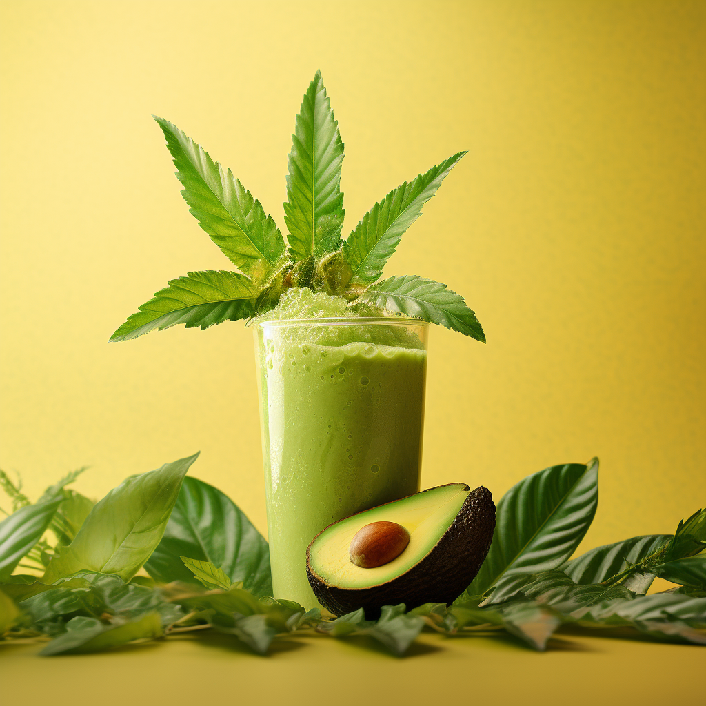 CBD Smoothie s avokádem a mátou